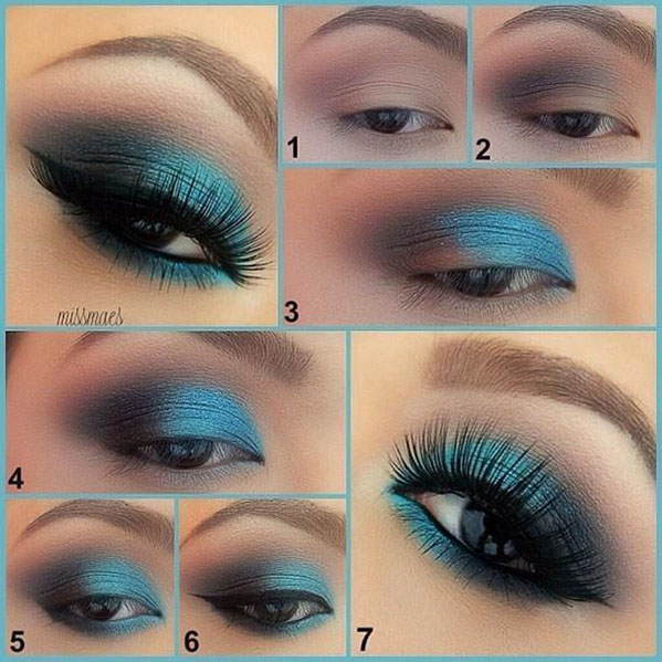 Sky Blue Eye Makeup