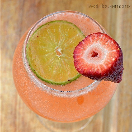 Strawberry Lime Moscato Punch