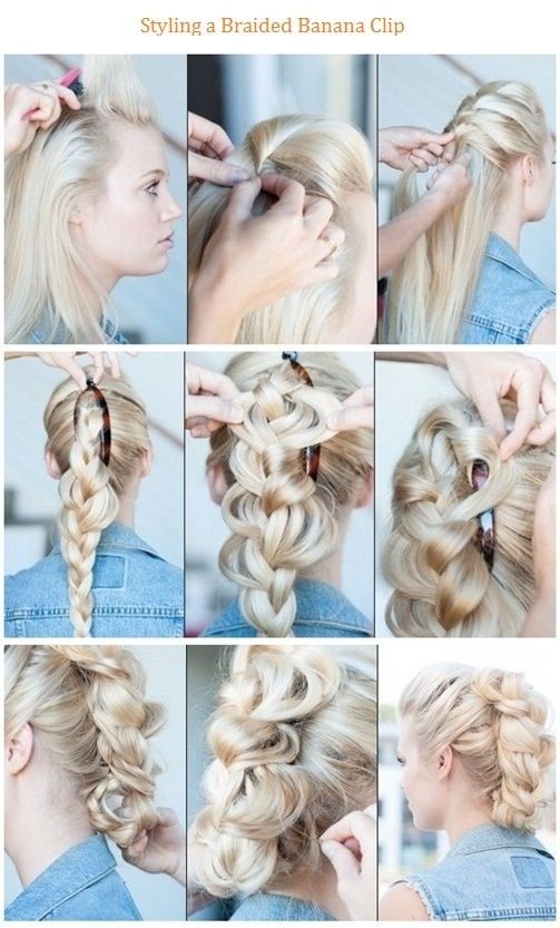 Styling a Braided Banana Clip Hairstyle