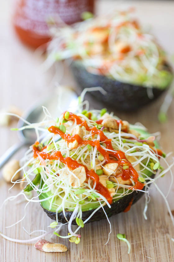 Thai Stuffed Avocados