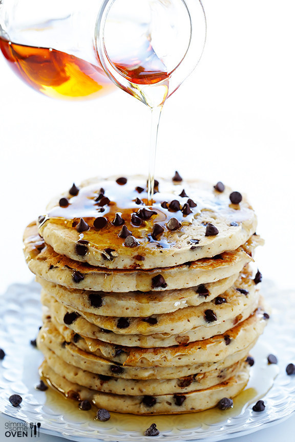 The Ultimate Chocolate Chip Pancakes
