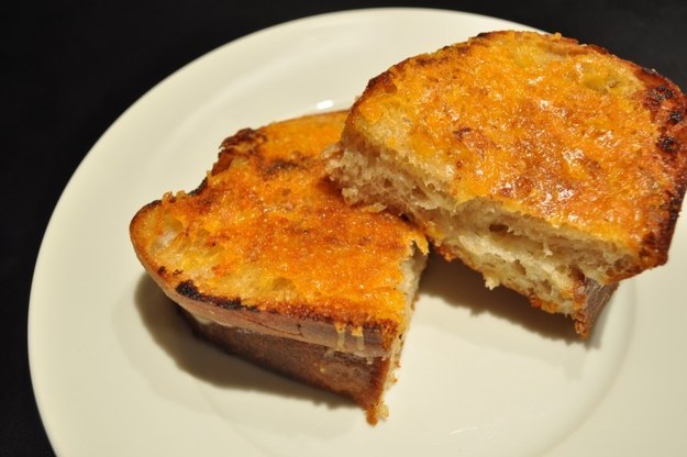 Upside-down Grilled Cheese