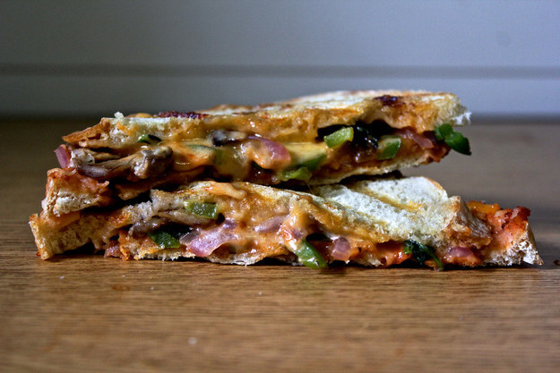 Veggie Pizza Grilled Cheese