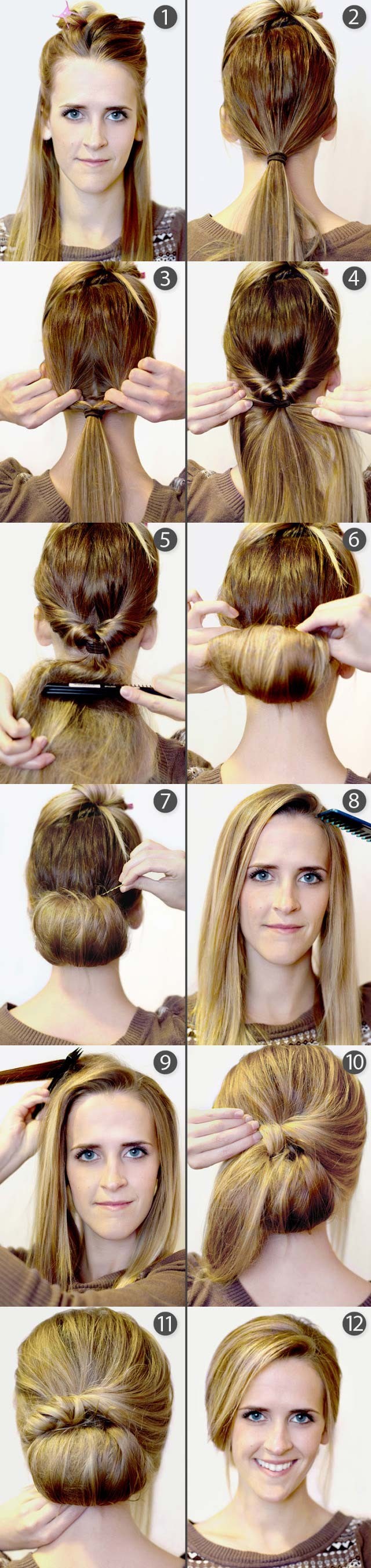 19 Pretty Long Hairstyles with Tutorials - Pretty Designs