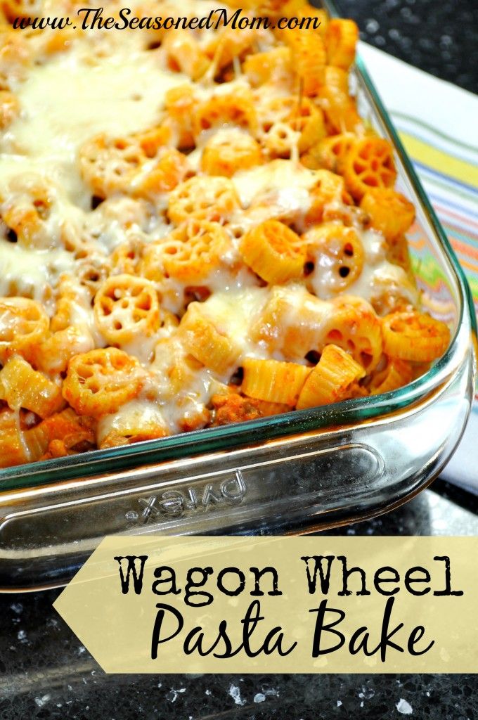 Wagon Wheel Pasta Bake