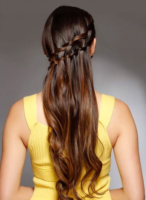 Waterfall Braid Hairstyle