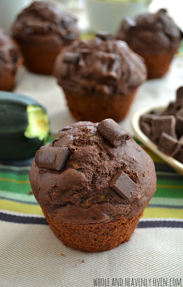 Zucchini Chocolate Muffins