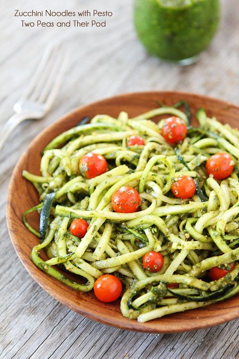 Zucchini Noodles with Pesto