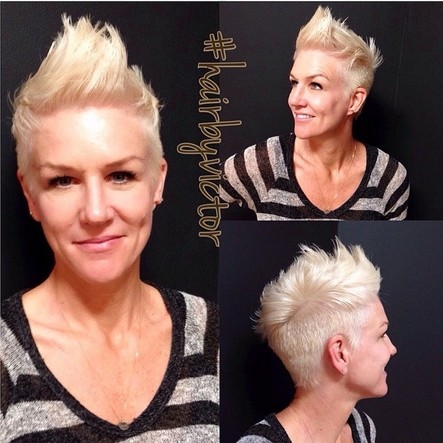 Blonde Spikey Pixie Haircut