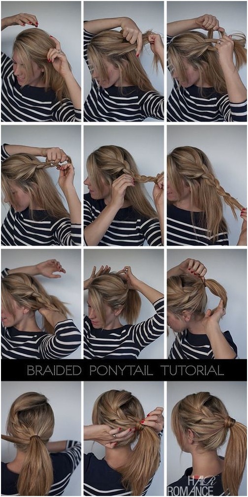 Braids into Ponytail Hairstyle Tutorial