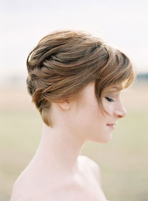 Bridesmaid Hairstyle for Very Short Hair