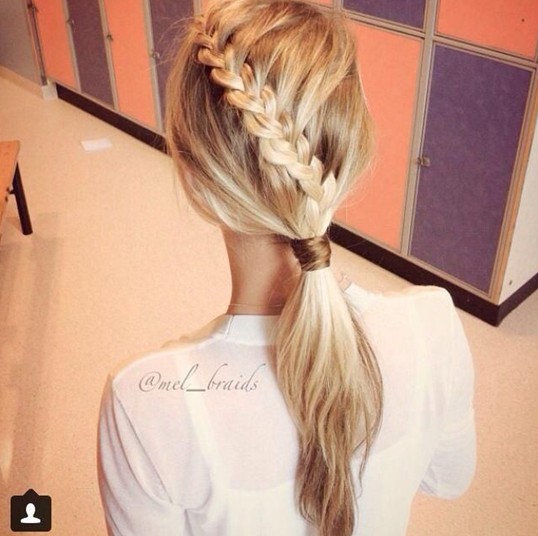 Cute Braid Ponytail Hairstyle