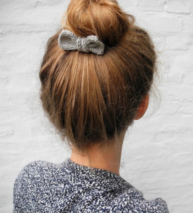 DIY Hair Accessories - Knit Bow Pattern