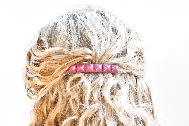 DIY Hair Accessories - Studded Hair Clip