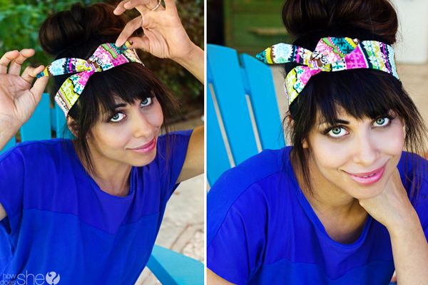 DIY Hair Accessories - perfect head scarf