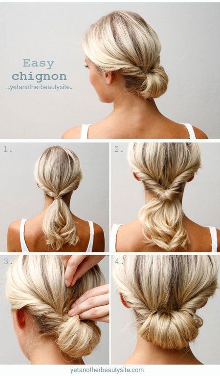 Easy Chignon Hairstyle Tutorial