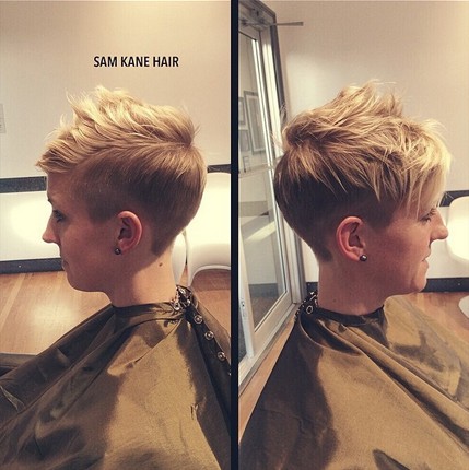 Edgy Short Hairstyle for Fine Straight Hair