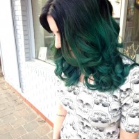 Medium Ombre wavy Hairstyle