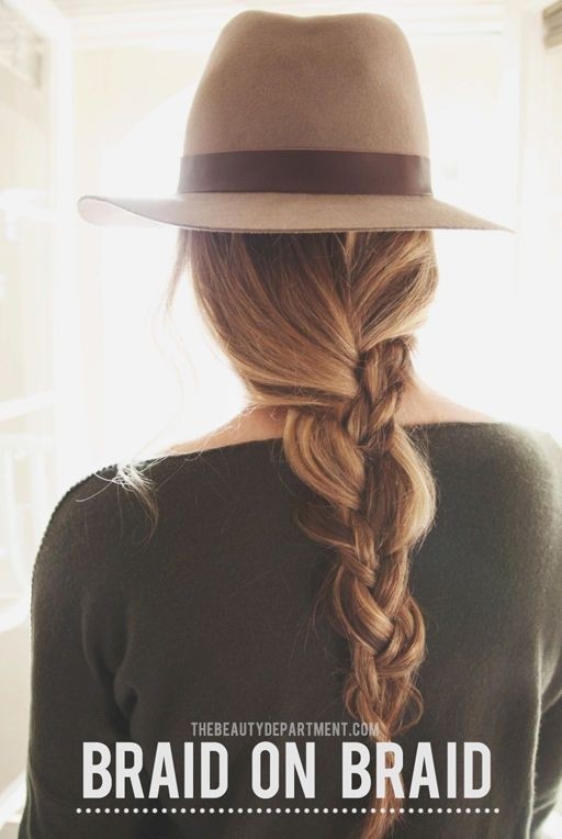 Messy Braid on Braid Hairstyle