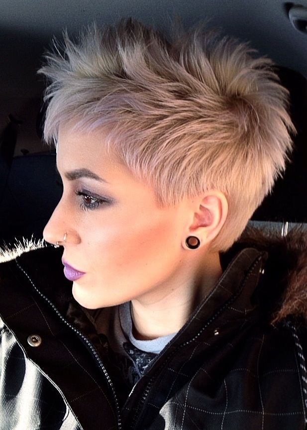 Platinum Pixie Haircut for Fine Hair