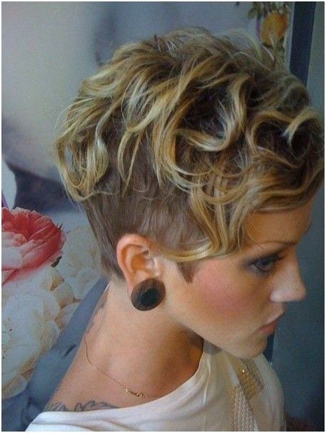 Shaved Short Hairstyle for Curly Hair
