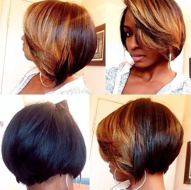 Short Bob Hairstyle for Blond Ombre Hair