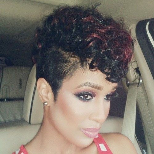 Short Pixie Haircut for Curly Hair