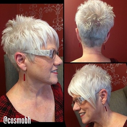 Short Spikey Haircut for Women Over 50