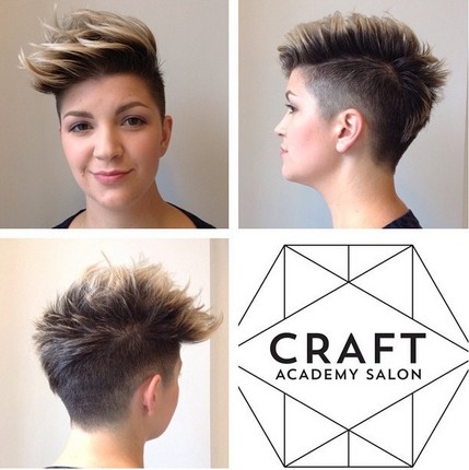 Short Spikey Hairstyle for Round Face