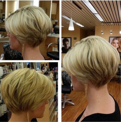 Stacked Bob Hairstyle for Short Hair