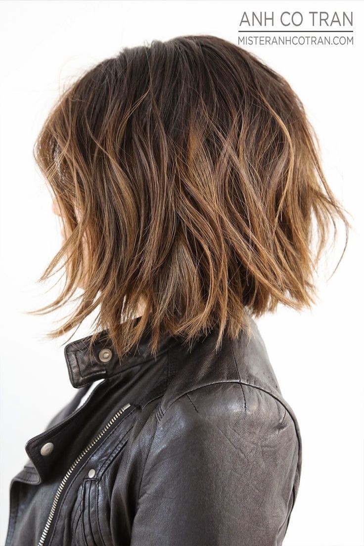 Textured Bob Haircut for Short Hair