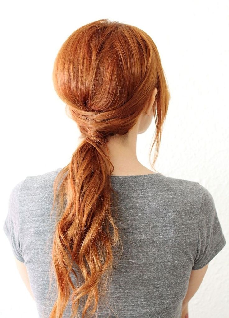 Weaved Low Ponytail