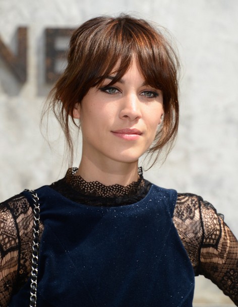 Alexa Chung Simple Updo Hairstyle