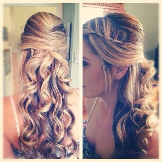 Beautiful Half Updo for Long Hair