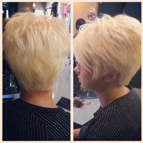 Blonde Pixie Haircut for Women