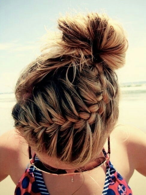 Braid Bun Updo for Summer