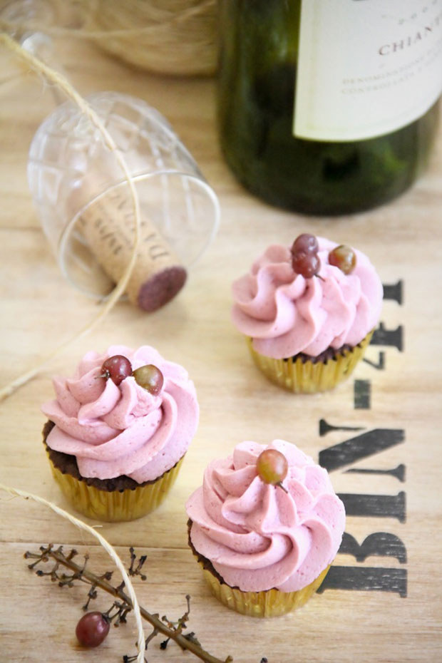 Chianti Chocolate Cupcakes