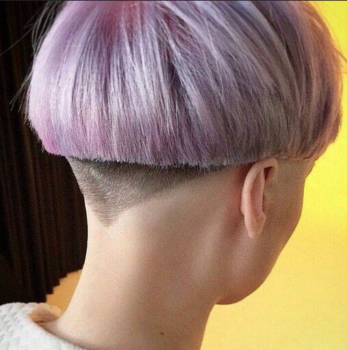 Cool Short Hairstyle with Blunt Cut