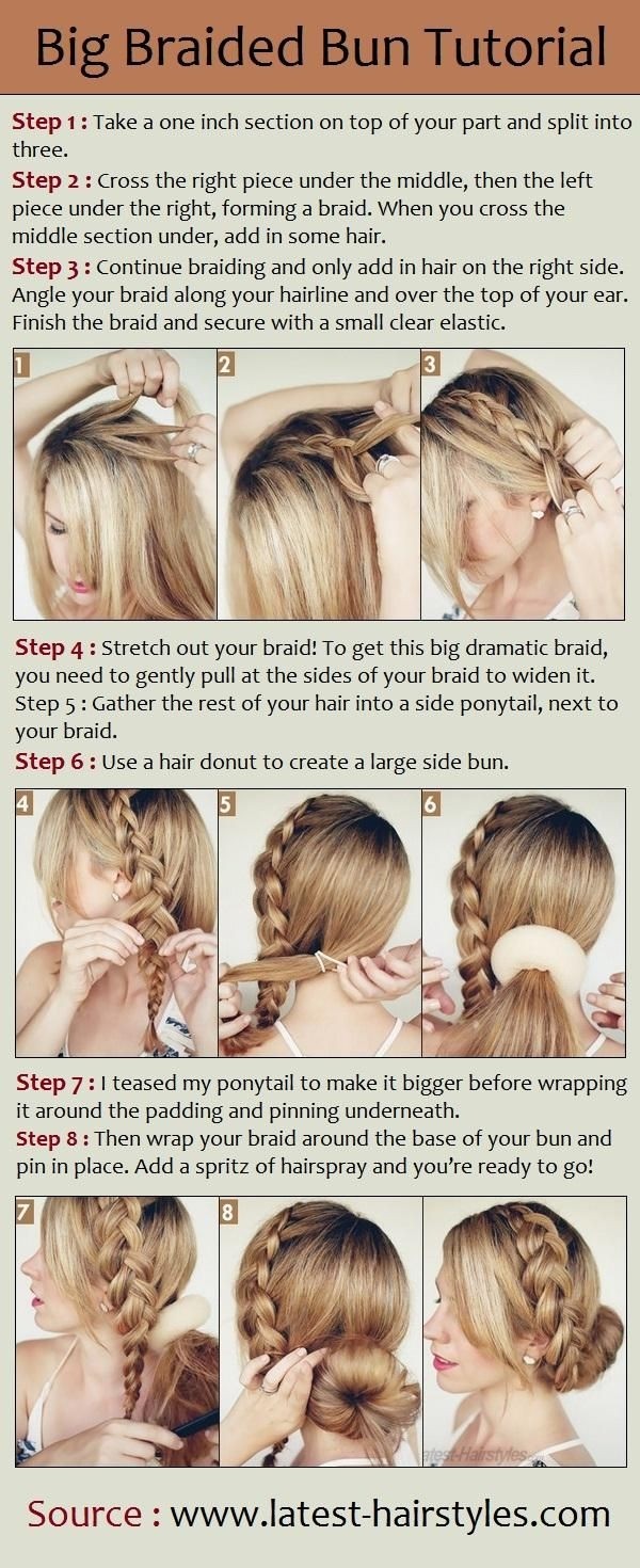 Cute Braided Bun Hairstyle Tutorial