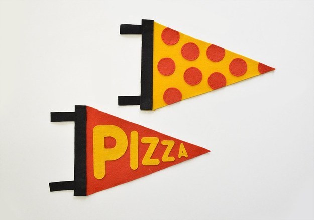 DIY Pizza Pennants