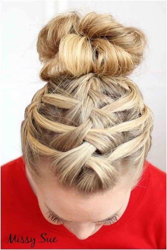 French Braid Updo Hairstyle