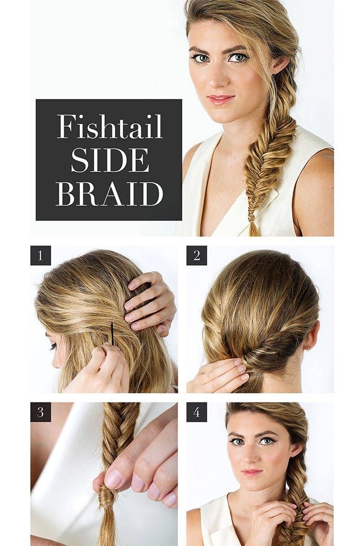 French Fishtail Side Braided Hairstyle