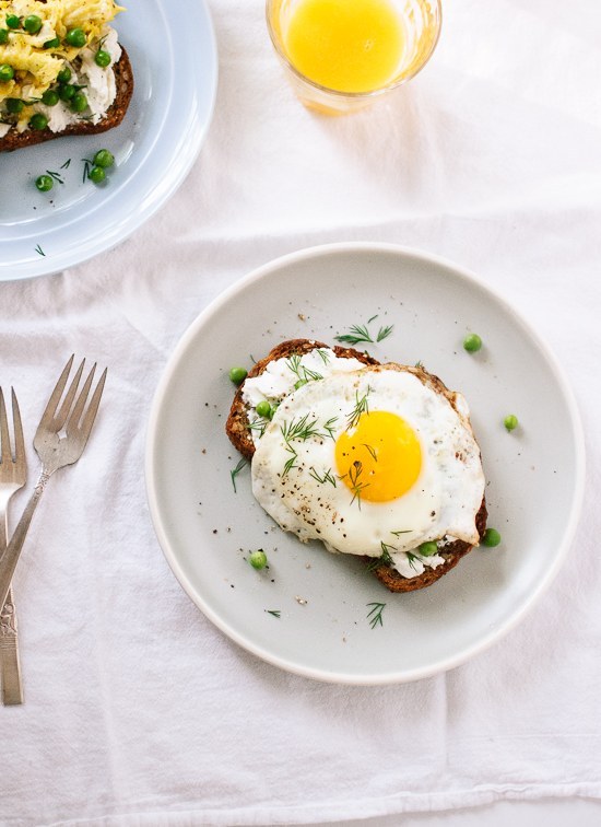 Goat Cheese and Egg Toast