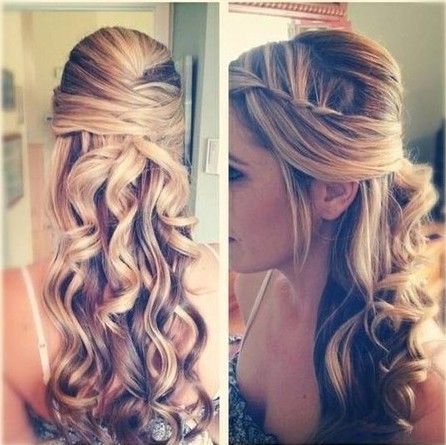 Half Up Half Down Hairstyles for Ombre Hair
