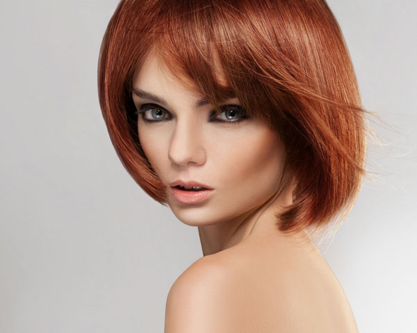 Layered Bob Haircut for Red Hair