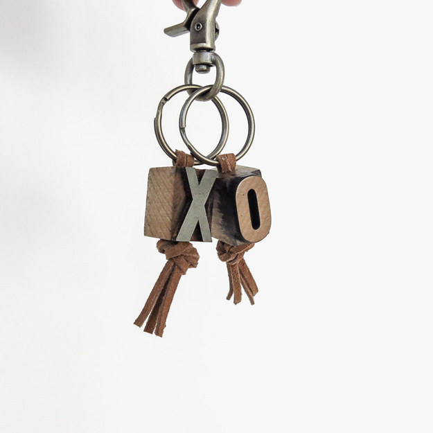 Letterpress Keychain