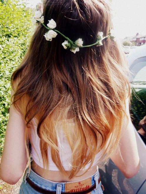 Long Ombre Straight Hairstyle