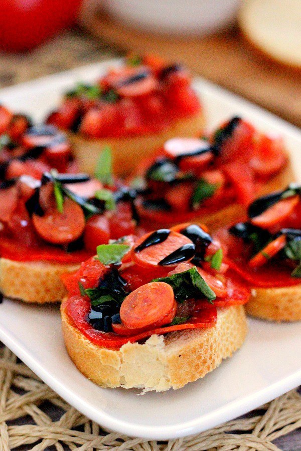 Pepperoni Bruschetta