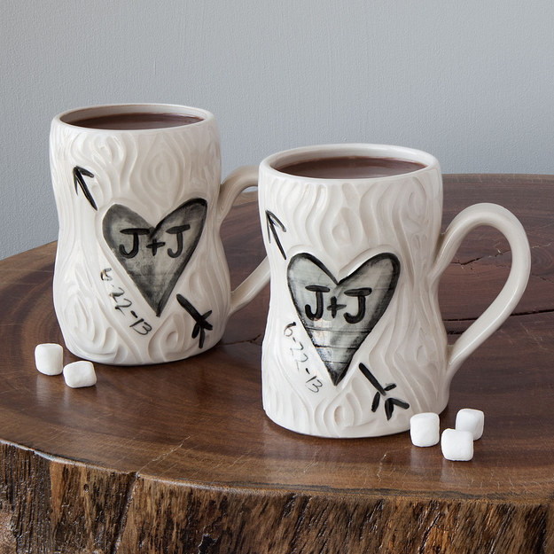 Personalized Faux Bois Mug