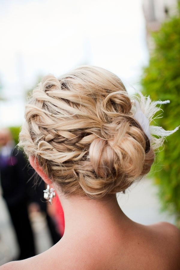 Pretty Braided Updo Hairstyle
